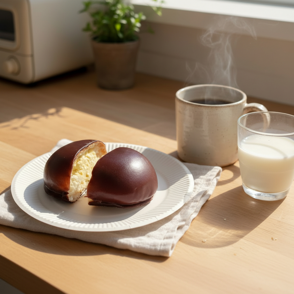 スライスしたパン「サーフィン」とコーヒーを並べた食卓